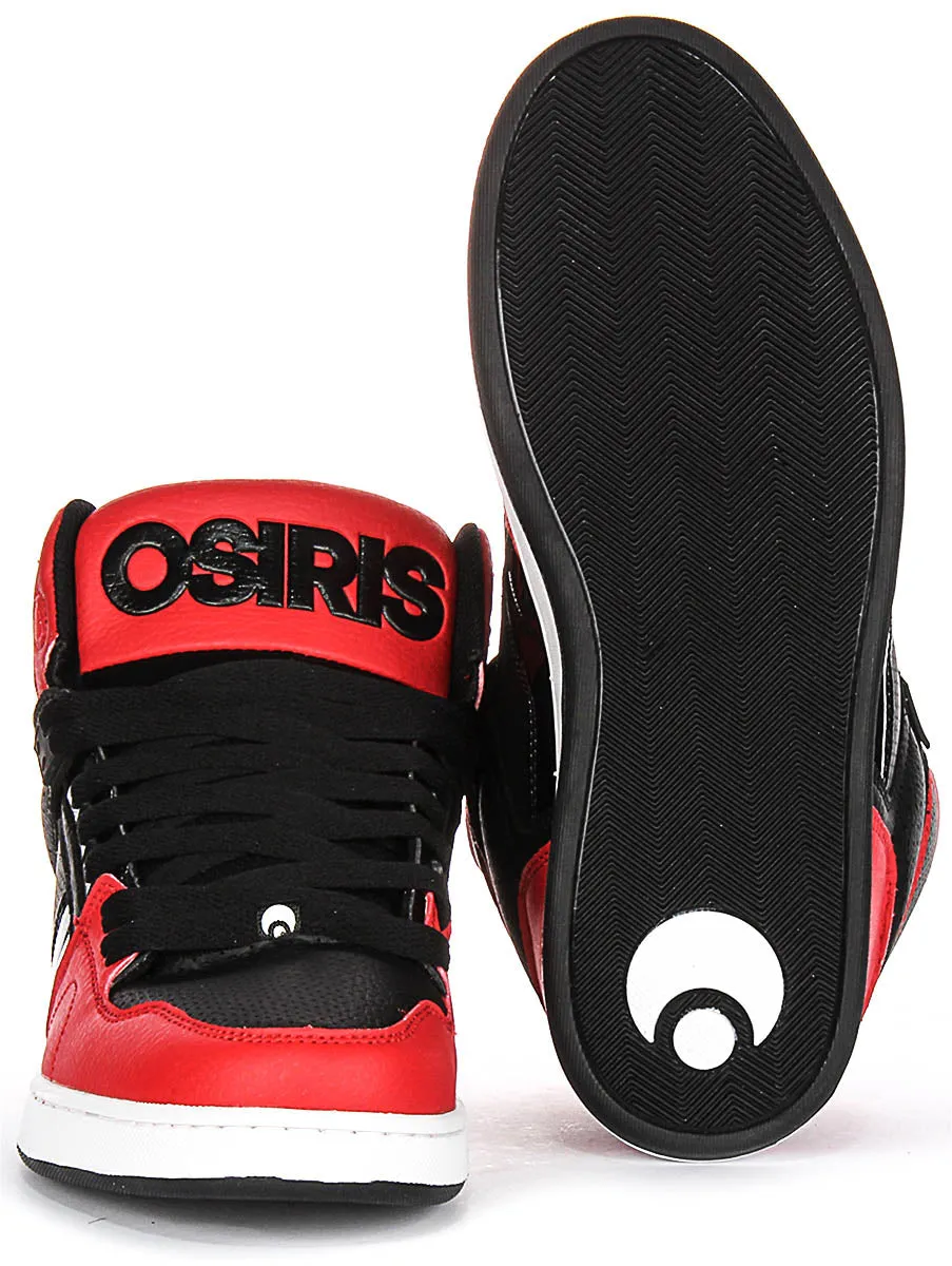 Osiris NYC 83 Clk In Red Black For Men Pro Fit