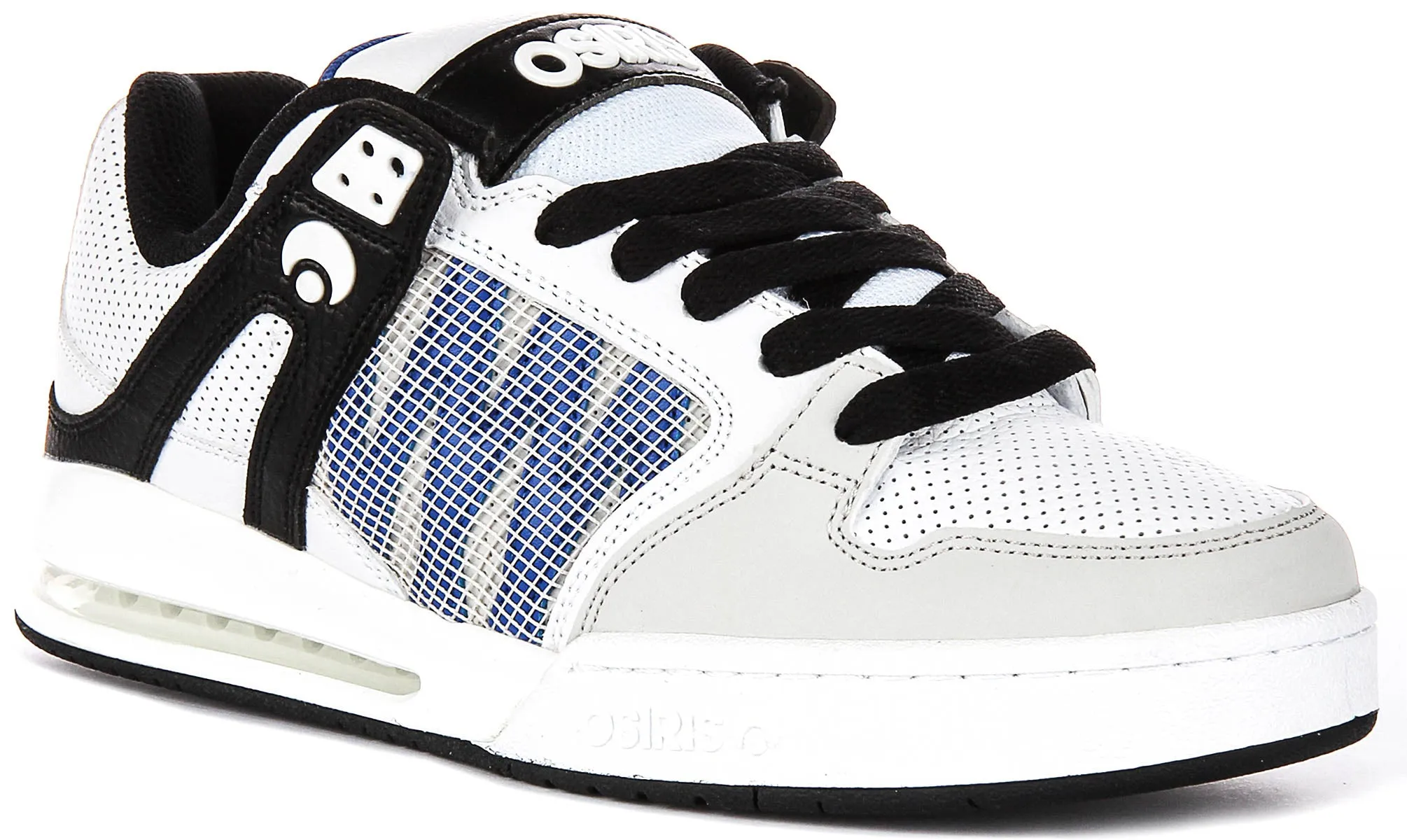 Air Mesh Outsole cradle secures the foot during direction changes Osiris Pixel In White Black For Men