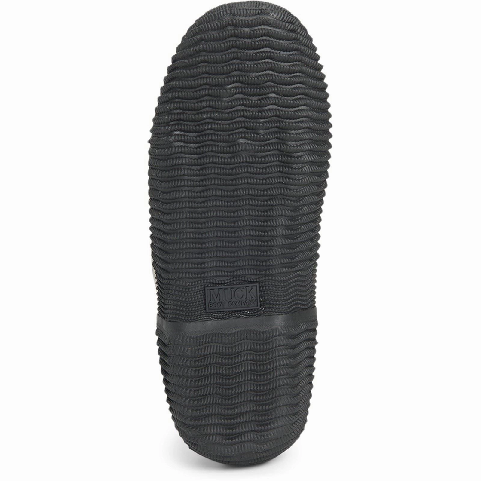 Outdoor Grip Flex Muck Boots Hale Rubber Black W/ Fuzzy Herringbone Wellington Boots