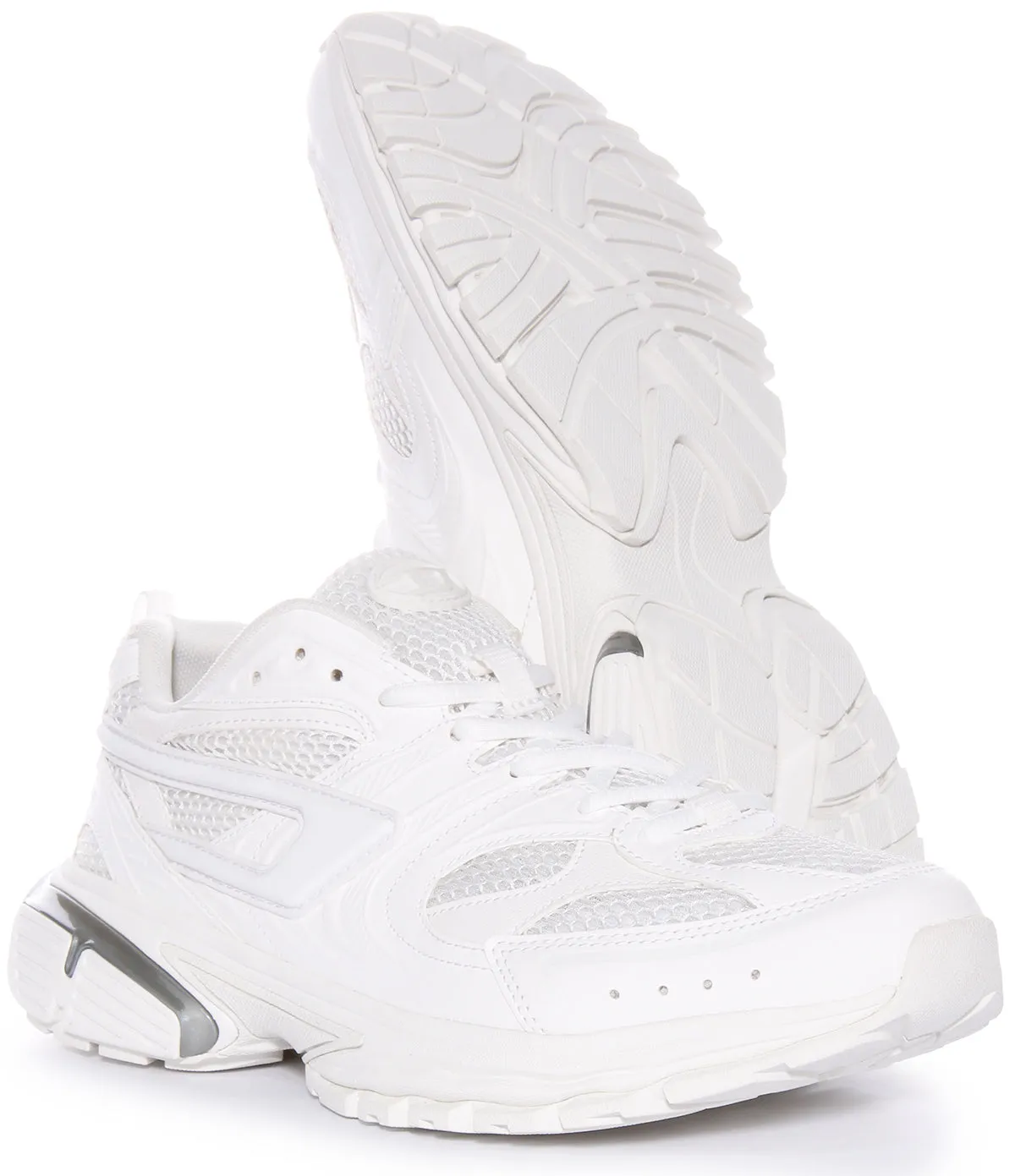 Outsole Flex Diesel S Serendipity Sneaker In White Mono For Men