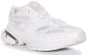 Diesel S Serendipity Sneaker In White Mono For Men Molded heel cups improve balance and ankle stability