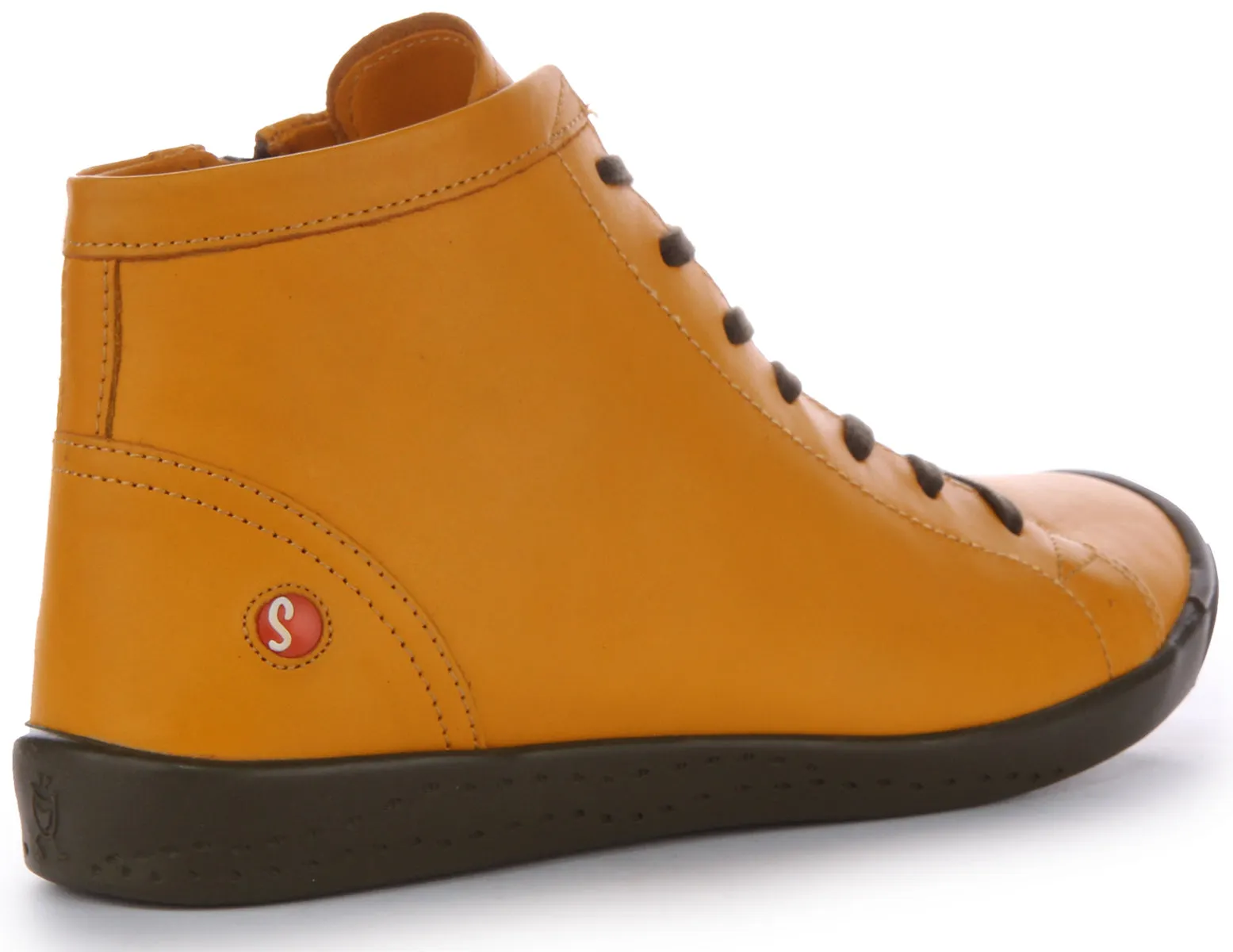 Padded Heel Softinos Ibbi653 Supple In Yellow For Women