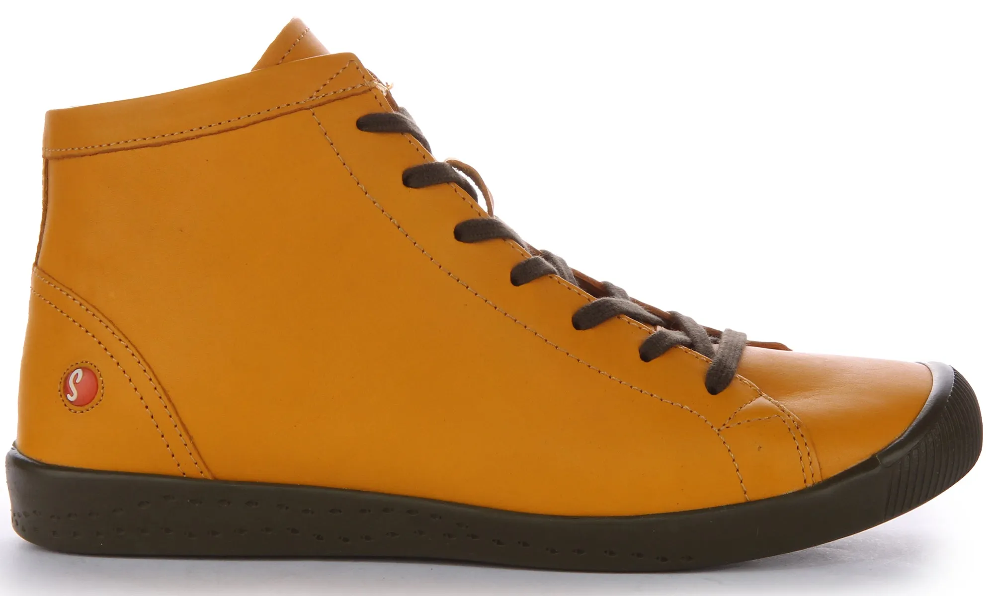 Padded Heel Softinos Ibbi653 Supple In Yellow For Women