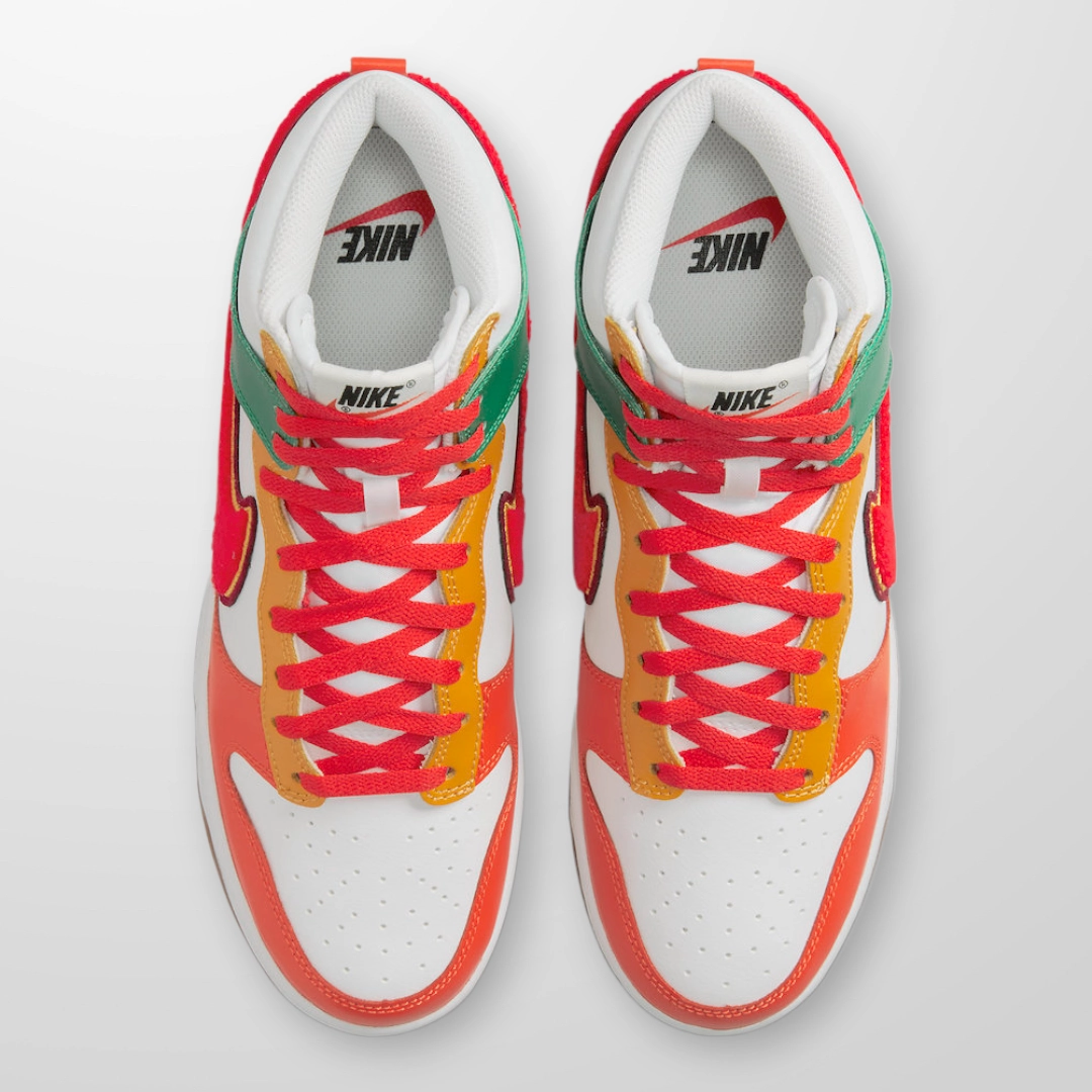 Padded Collar Design Concept NIKE - Dunk Hi Retro - University Chenille Swoosh - Unisex [DR8805 100]