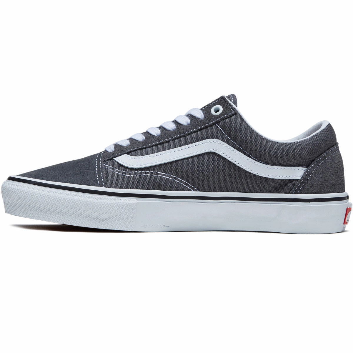 Padded Fit Vans Skate Old Skool Shoes - Pewter/White