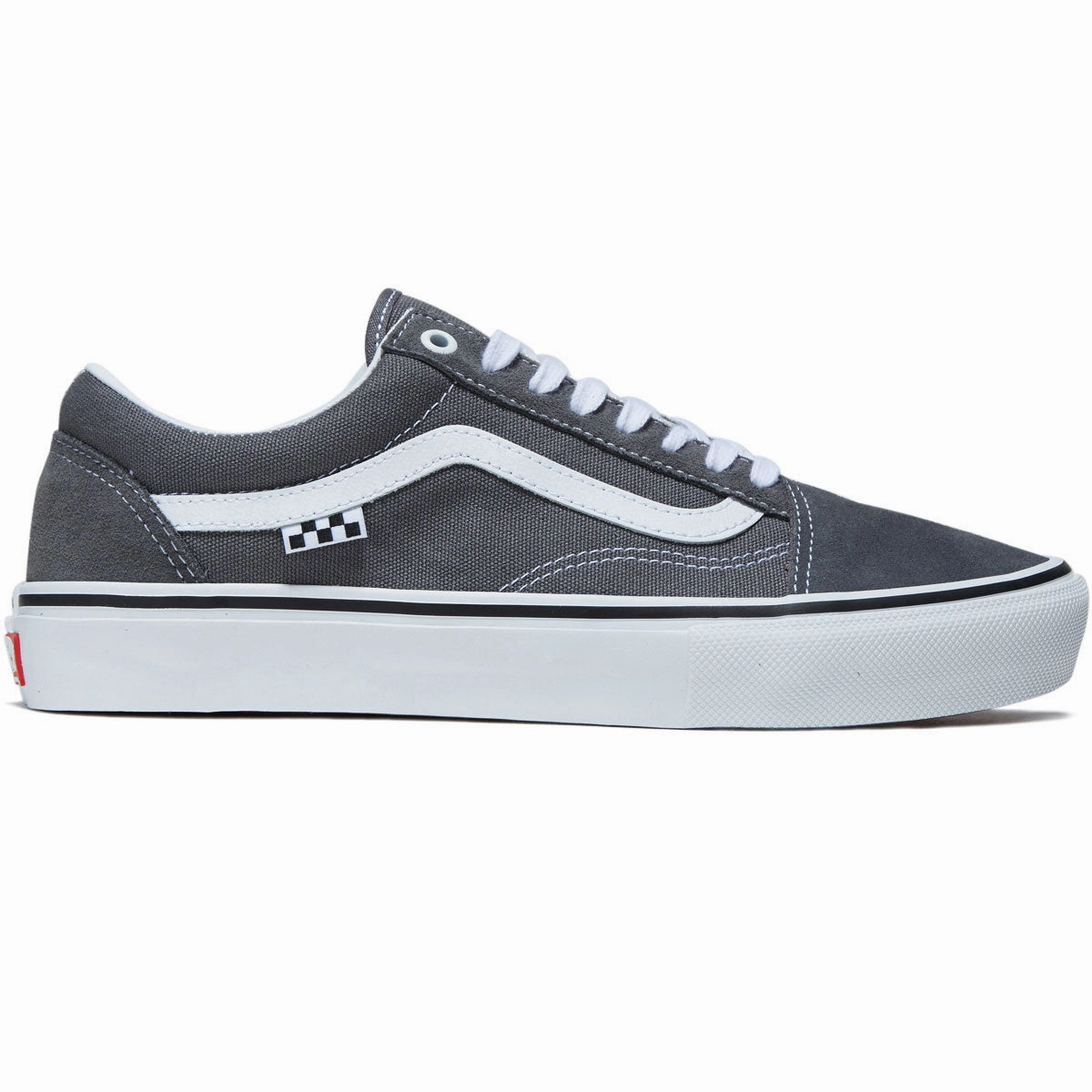 Jump Control Stylish Look Vans Skate Old Skool Shoes - Pewter/White