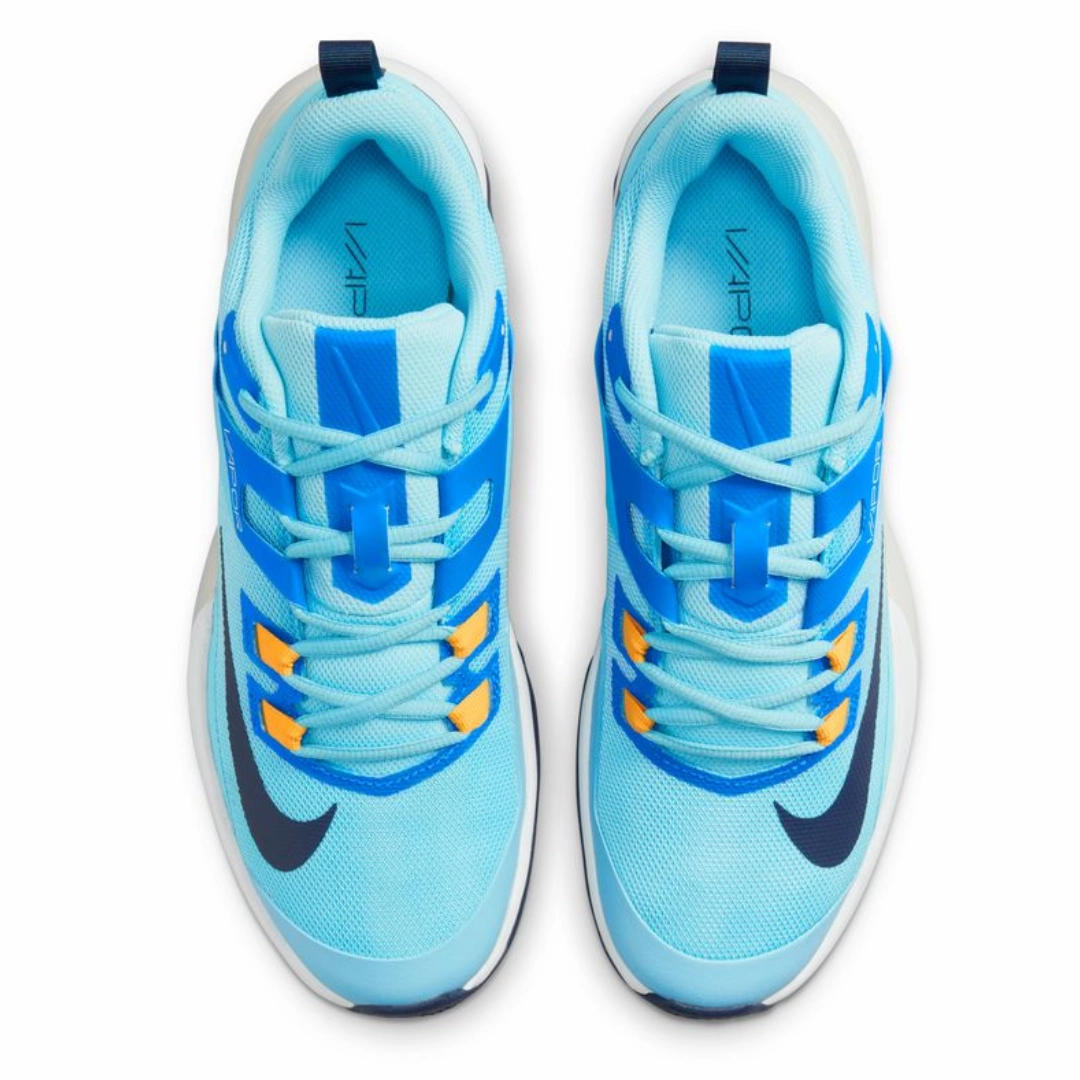 Padded Foot Concept Nike Court Vapor Lite Men's Hard Court Tennis Shoes - Blue Chill/Midnight Navy-Phantom-White