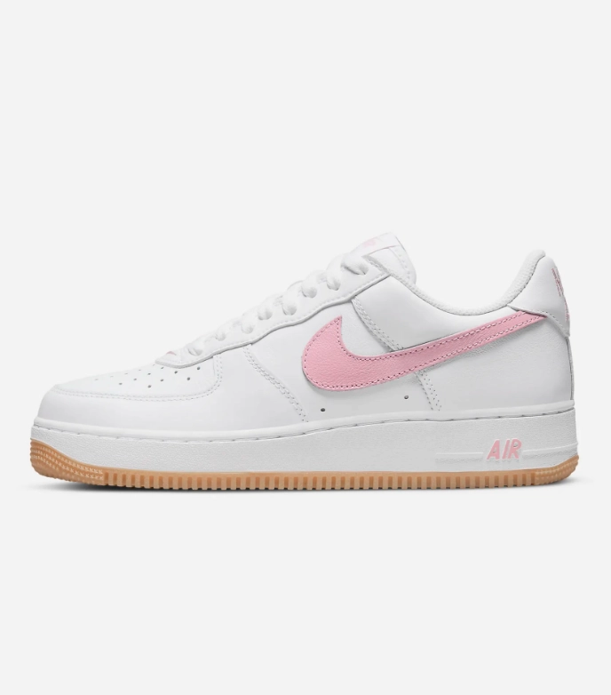 NIKE - Air Force 1 Low Retro - White/Pink Gum - Unisex [DM0576 101] personalized running wear Sunny Day