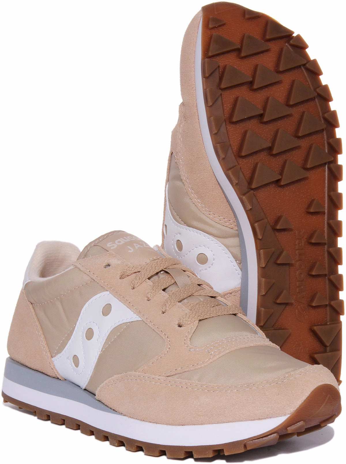 Padded Tongue Saucony Jazz Original In White Beige For Men