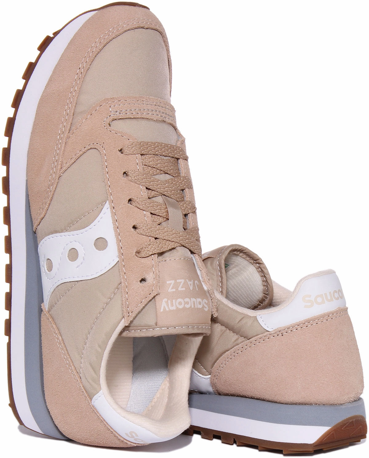 Padded Tongue Saucony Jazz Original In White Beige For Men