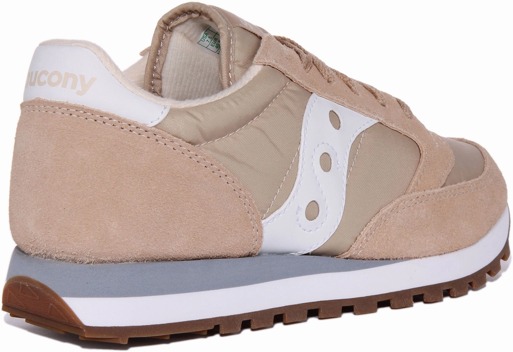 Padded Tongue Saucony Jazz Original In White Beige For Men