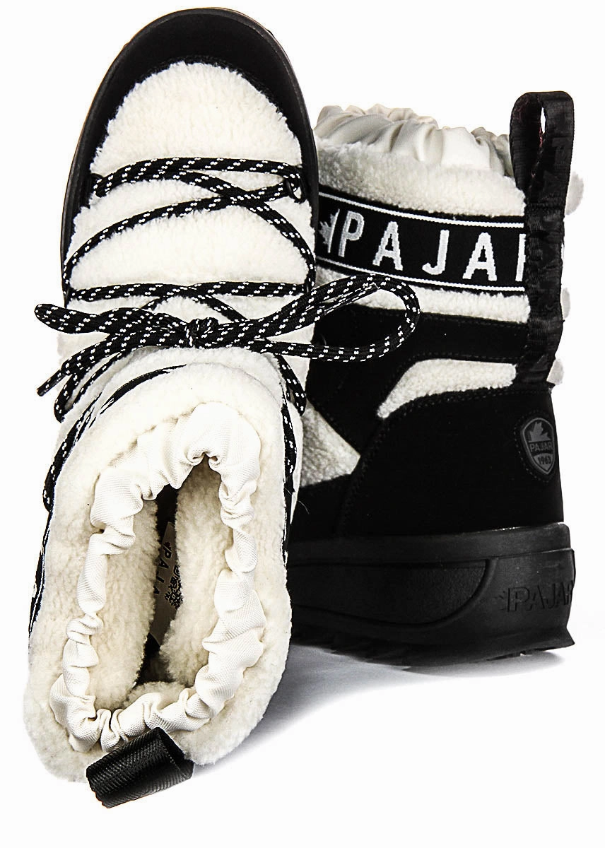 Pajar Galaxy Lama In White Black For Women Trail Shock Boots Max