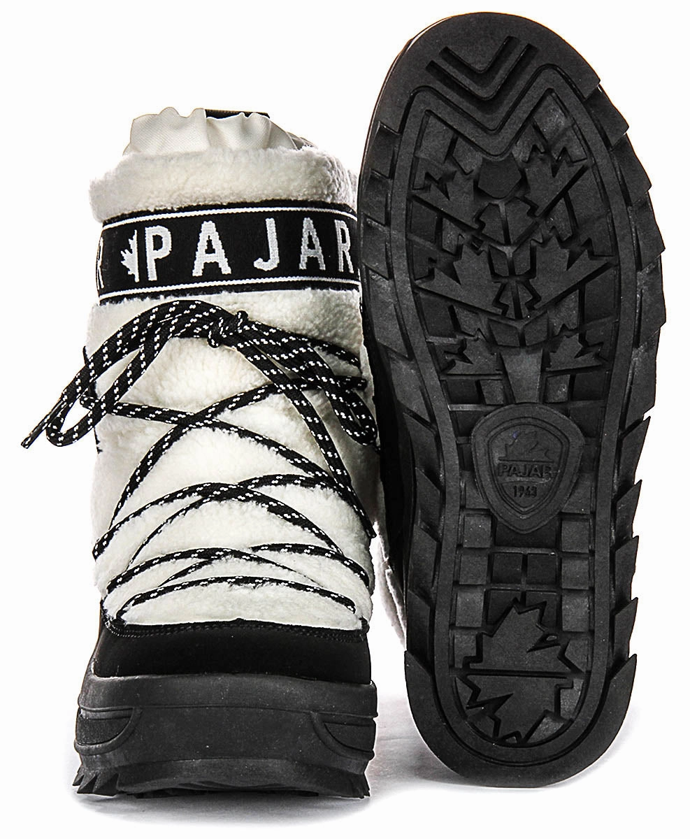 Pajar Galaxy Lama In White Black For Women Trail Shock Boots Max