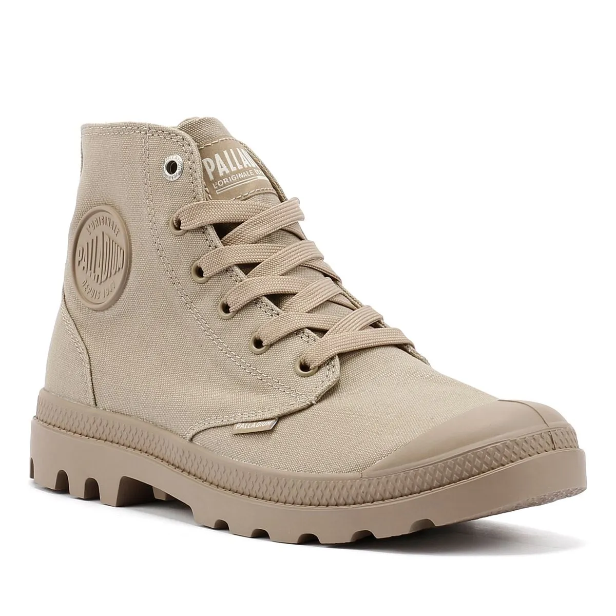 Palladium Pampa Hi Mono Chrome Vintage Khaki Boots Firm Flex