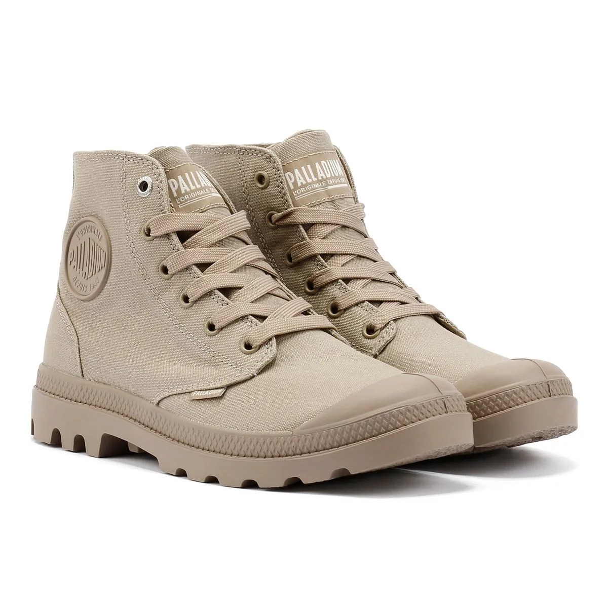 Palladium Pampa Hi Mono Chrome Vintage Khaki Boots Motion Comfort Sport Mode