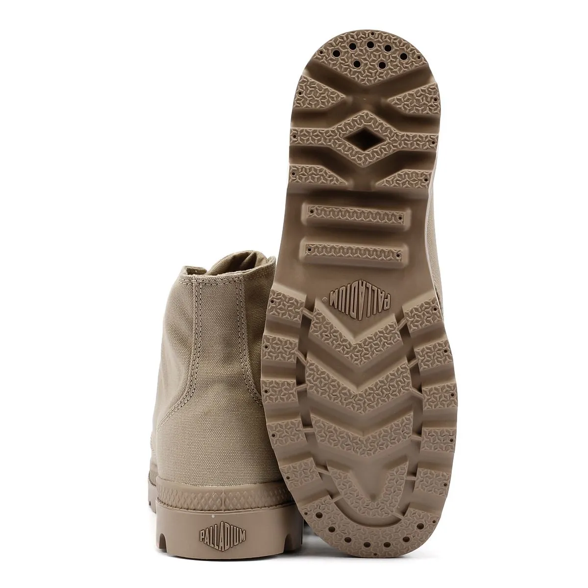 Palladium Pampa Hi Mono Chrome Vintage Khaki Boots Firm Flex