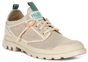 Palladium Pampa Lite Travel In Almond Customizable Tough Ground