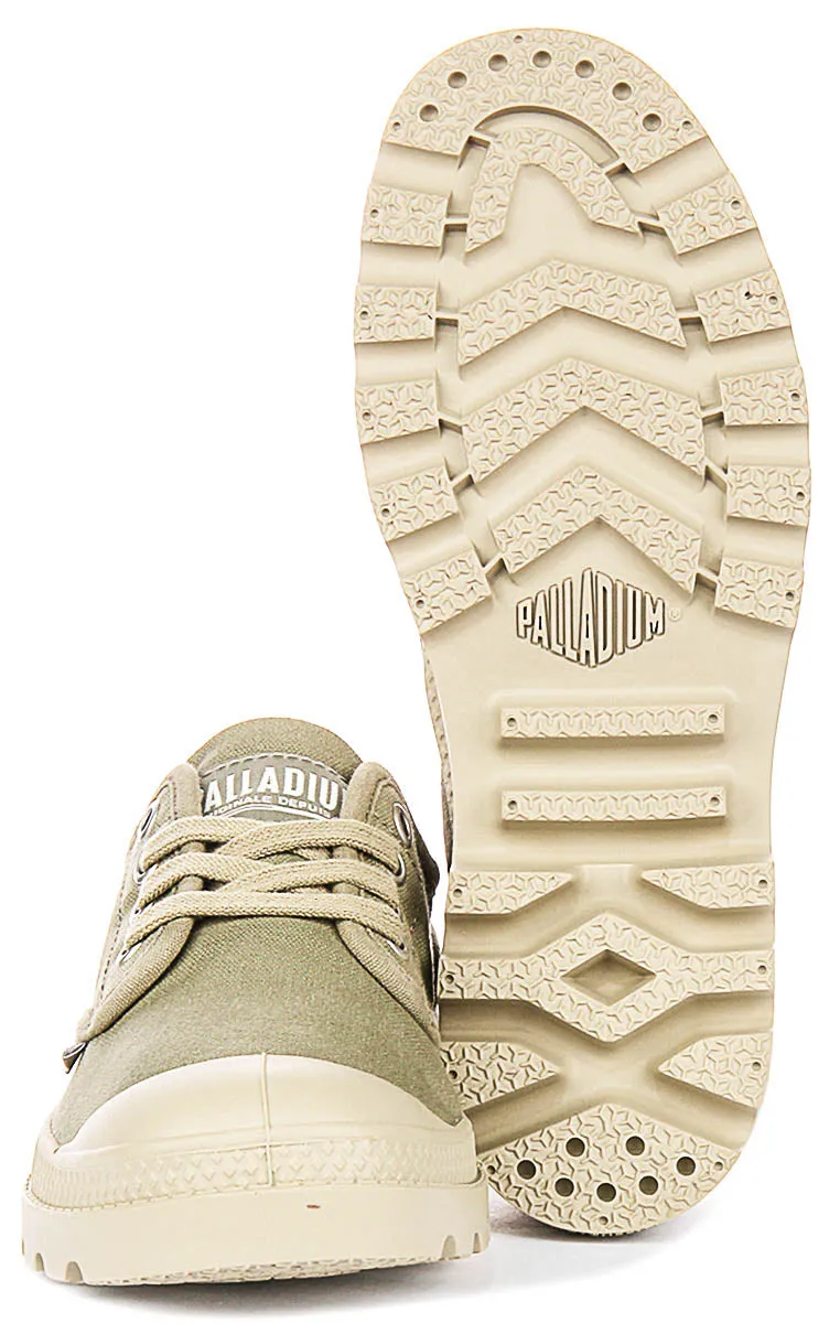 Palladium Pampa Oxford In Khaki For Women Bounce Back