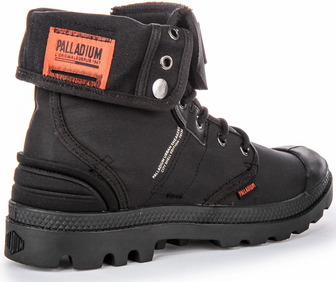 Palladium Baggy City Shell In Black Lightweight Comfort