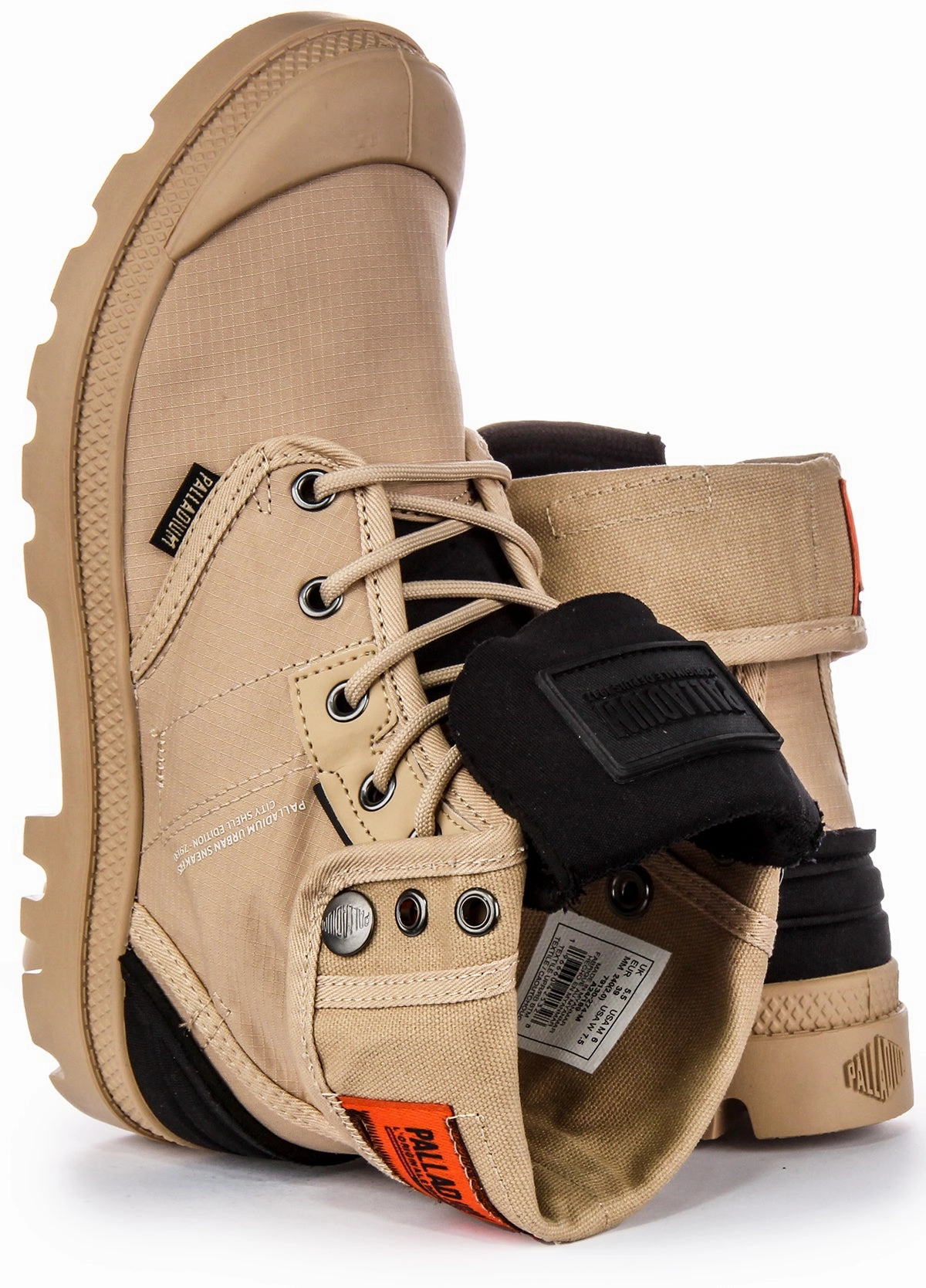 Palladium Baggy City Shell In Safari Artisan Made