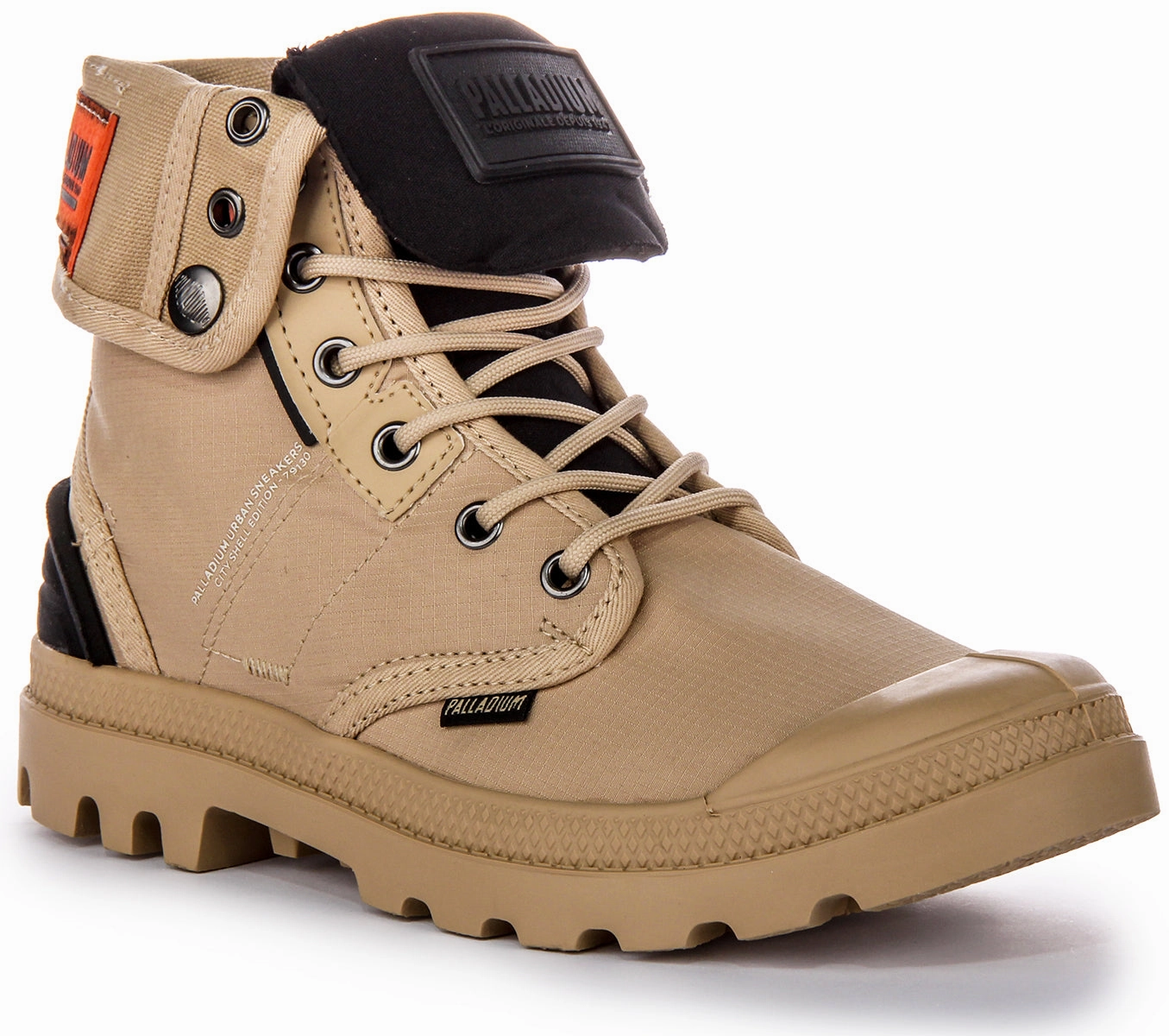 Secure Fit Hiking Weatherproof Boot Palladium Baggy City Shell In Safari