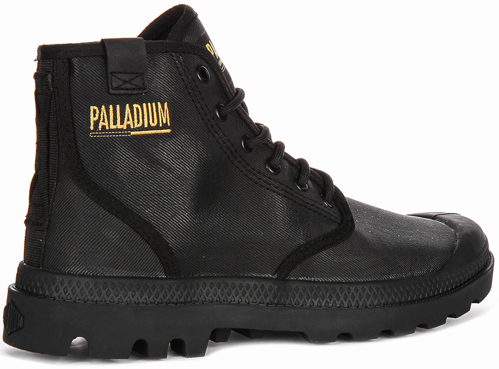 Palladium Pampa Hi Coated In Black Secure fit