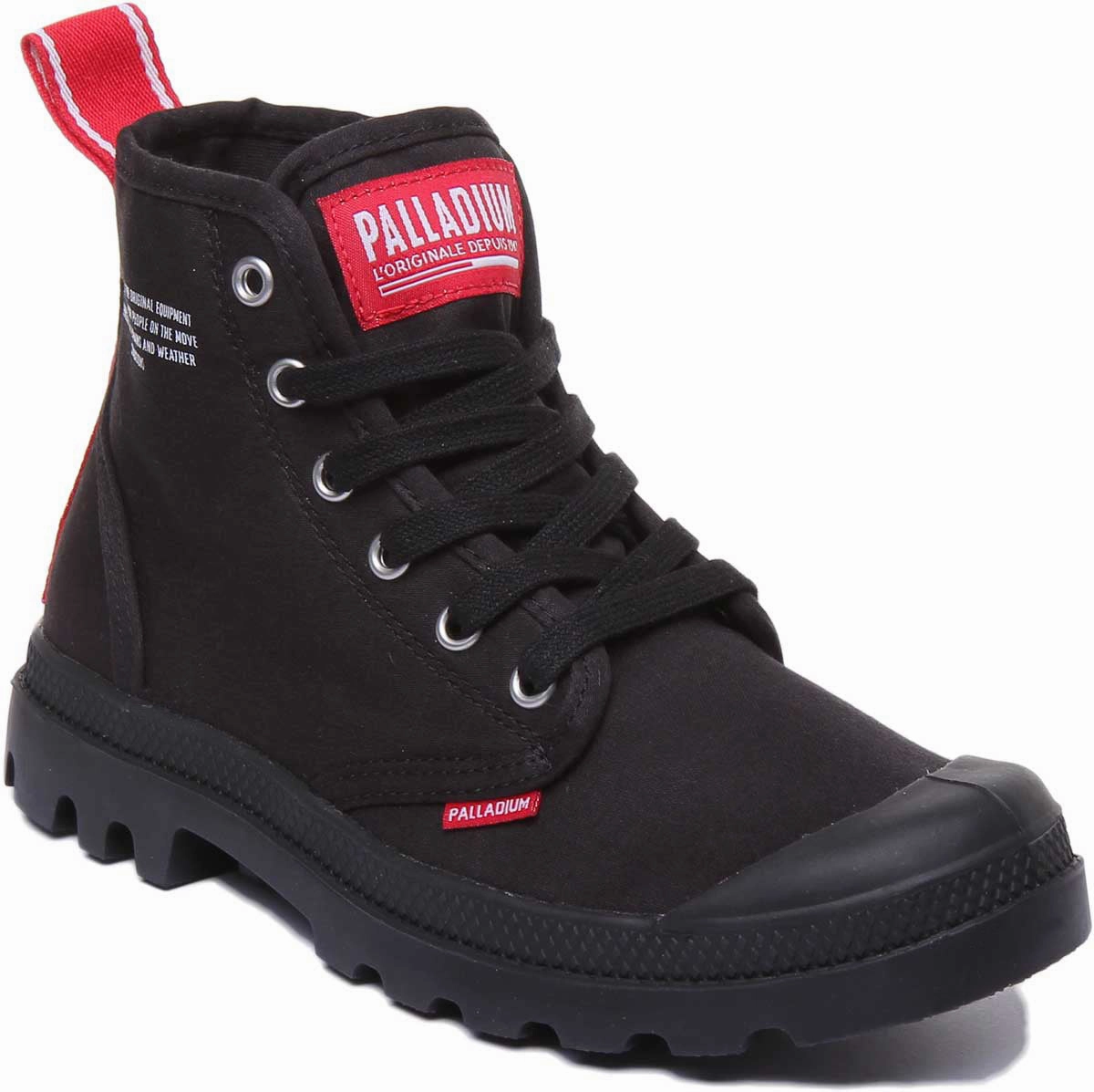 Palladium Pampa Hi Dare In Black Sporty Look Slip Control
