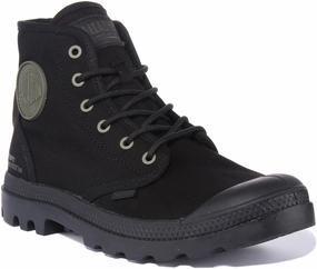 Protective Upper Palladium Pampa Hi HTG In Black Mono