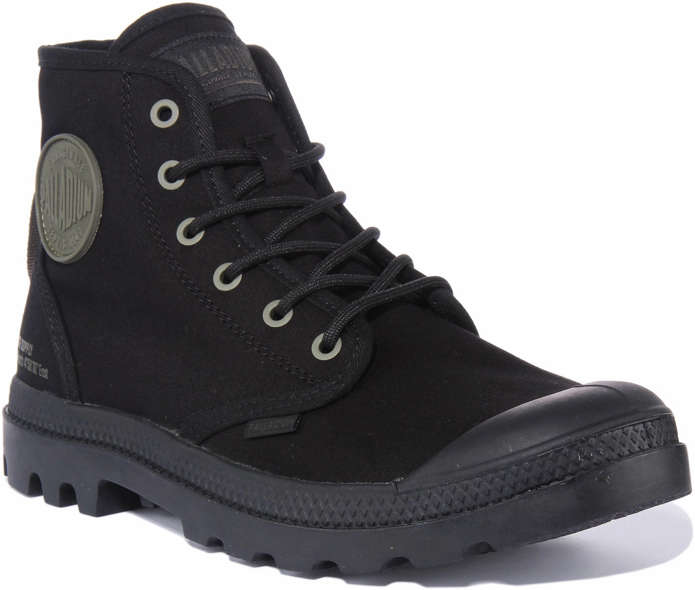 Protective Upper Palladium Pampa Hi HTG In Black Mono