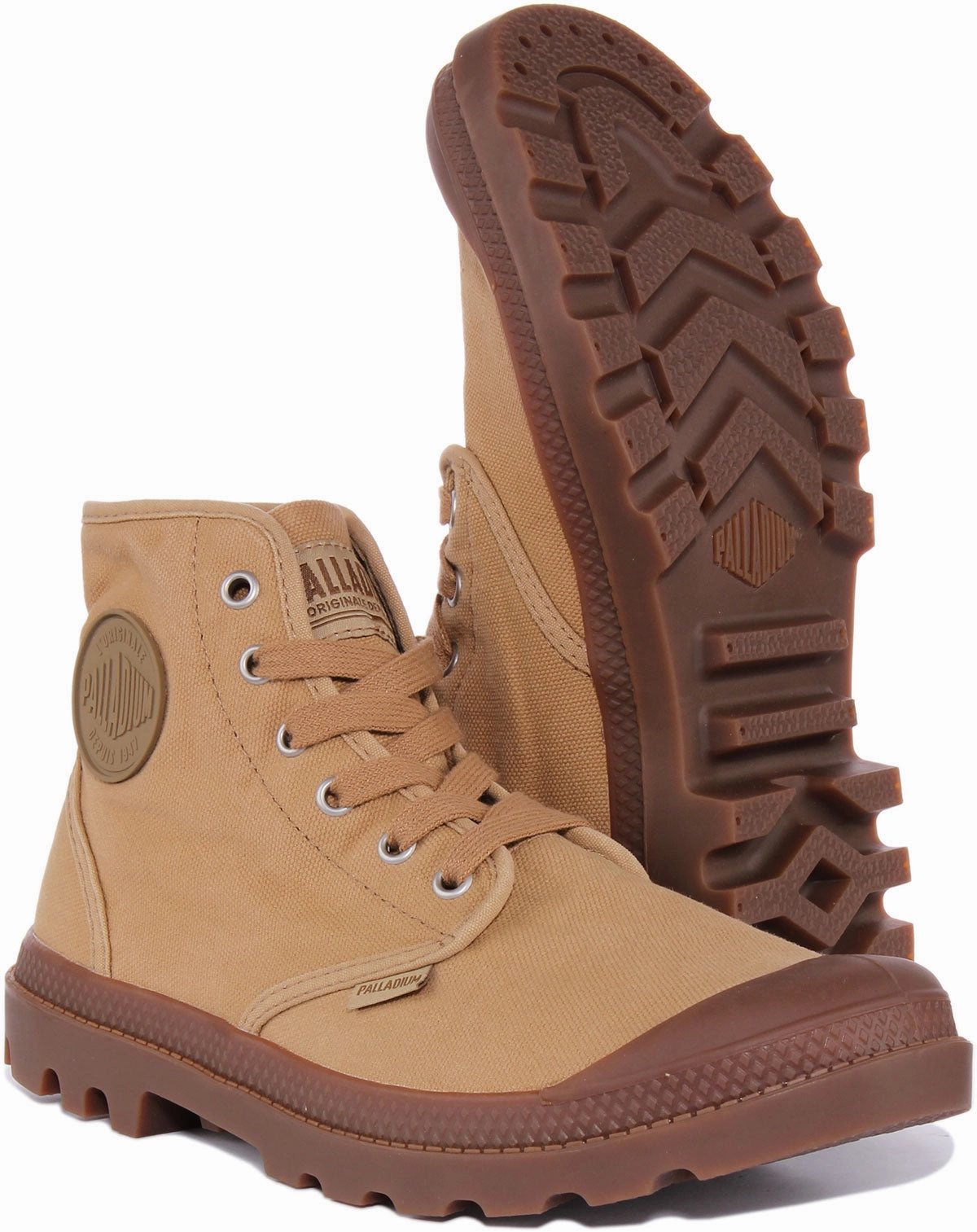 Palladium Pampa Hi In Sand Boots For Men Durable Leather