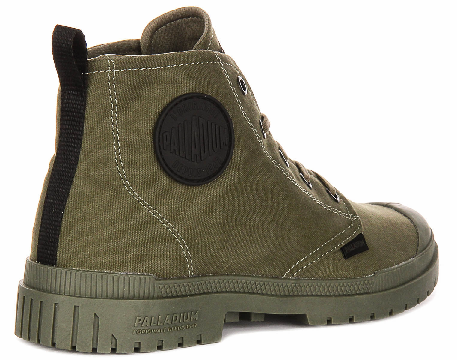 Palladium Pampa SP20 Hi In Olive Boots Rock Steady