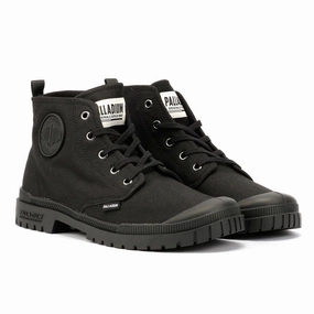 Slip-On Style Palladium SP20 Hi CVS Canvas Black Boots