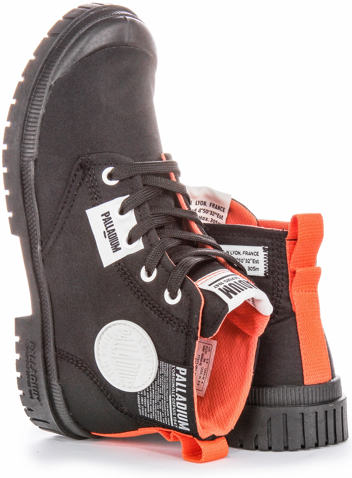 Palladium SP20 Overlab In Black Boots Flexible Construction