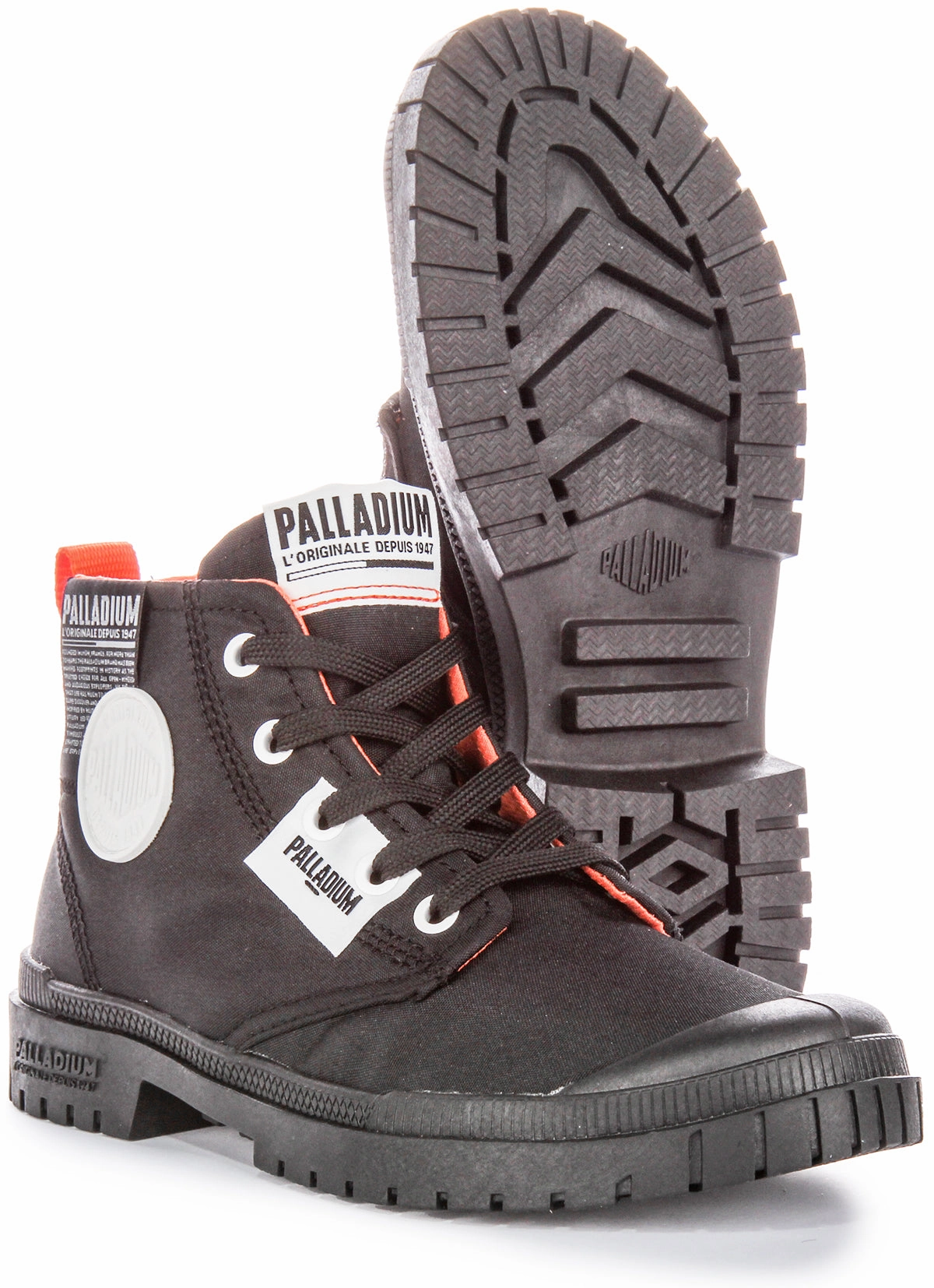 Palladium SP20 Overlab In Black Boots Flexible Construction