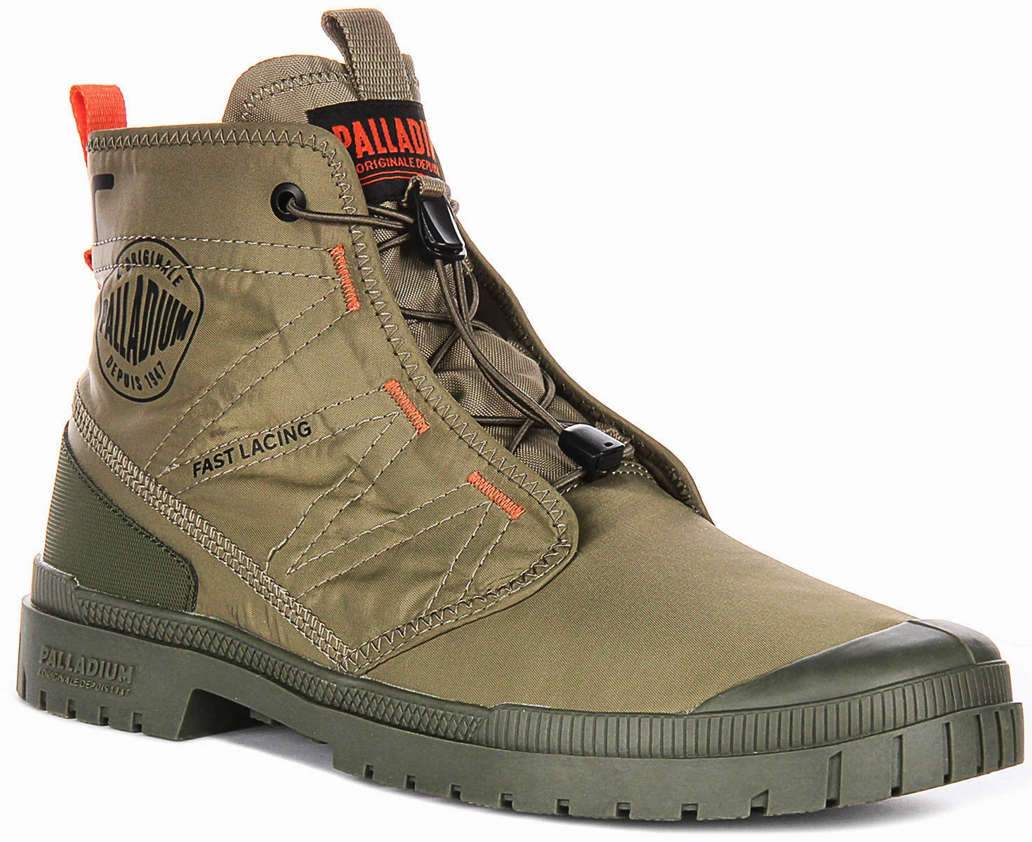 Mud Terrain Palladium SP 20 Travel Hi In Green Boots
