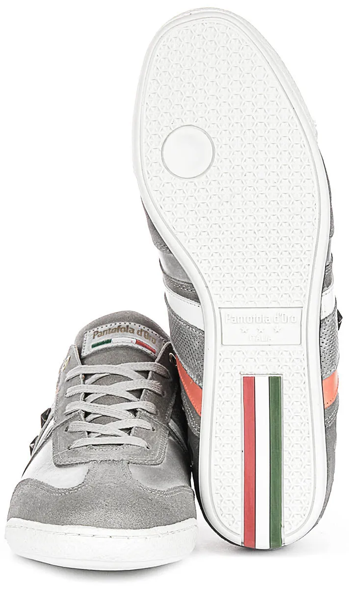 Pantofola D'Oro Imola L Stars In Grey For Men slim cut