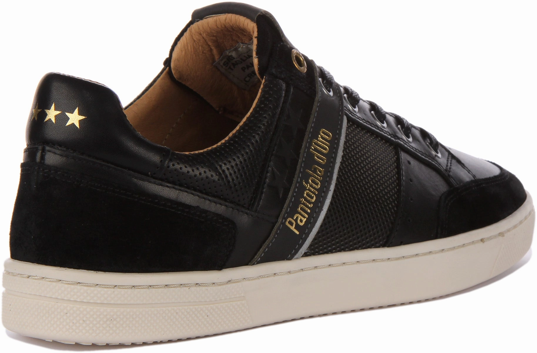 Pantofola D'Oro Vicenza Uomo Low In Black Gold For Men Midfoot Frame