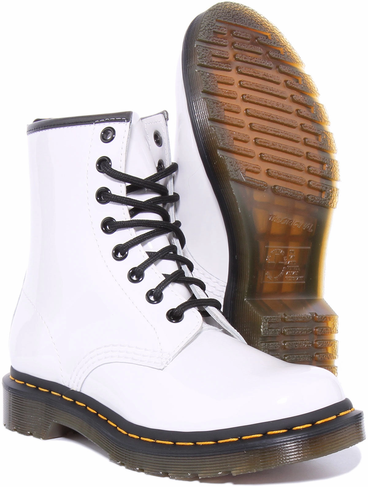 Path Support Dr Martens 1460 W In White Patent For Women