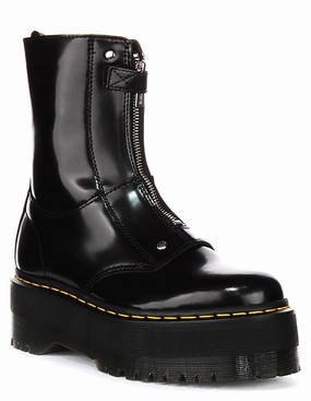 Dr Martens Jetta Hi Max In Black For Women Trek Motion Weatherproof Design
