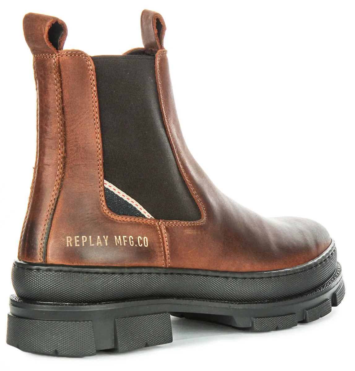 Performance Driven Replay Chelsea Boots Vega Lea In Tan For Men