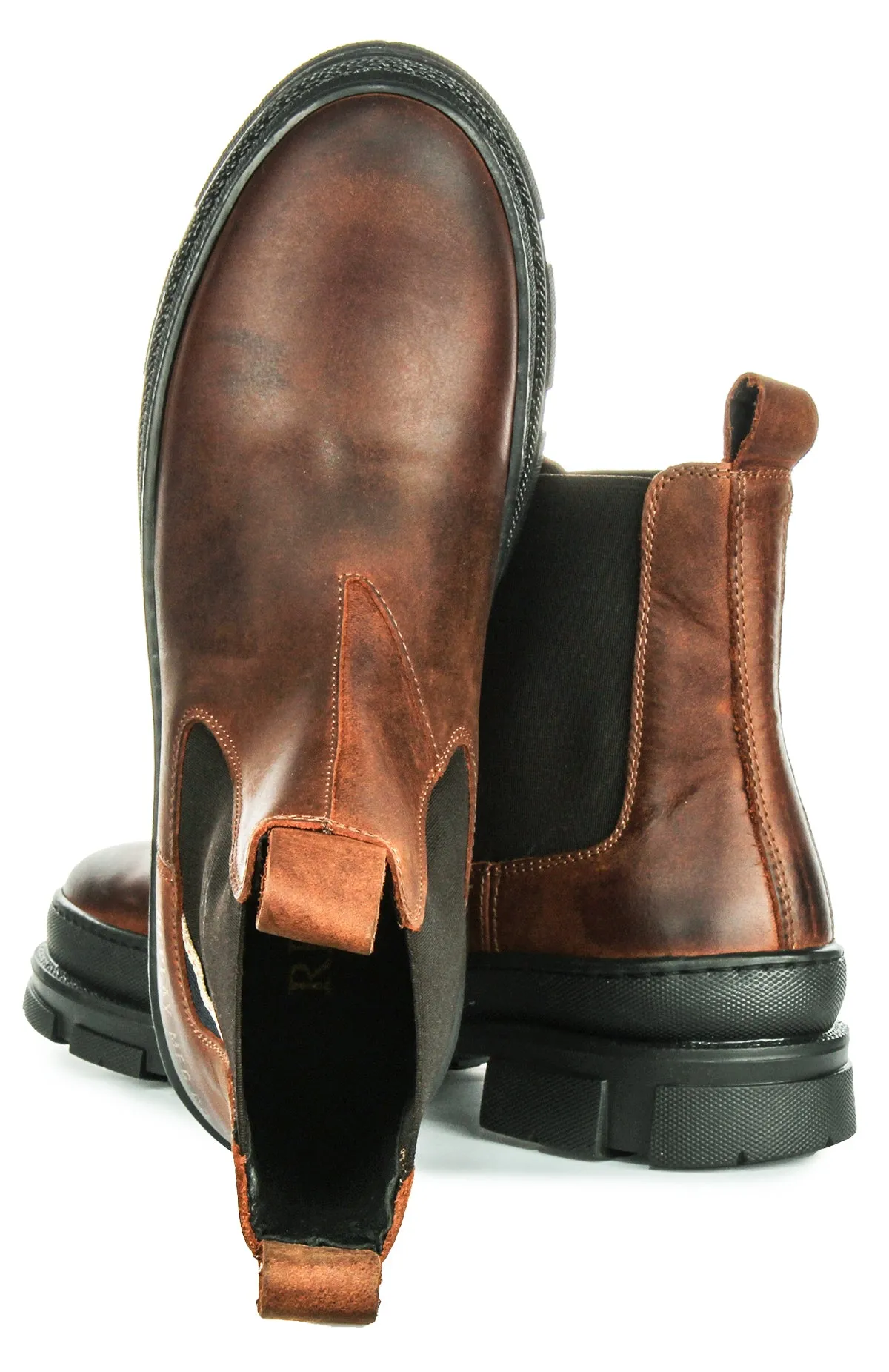 Performance Driven Replay Chelsea Boots Vega Lea In Tan For Men