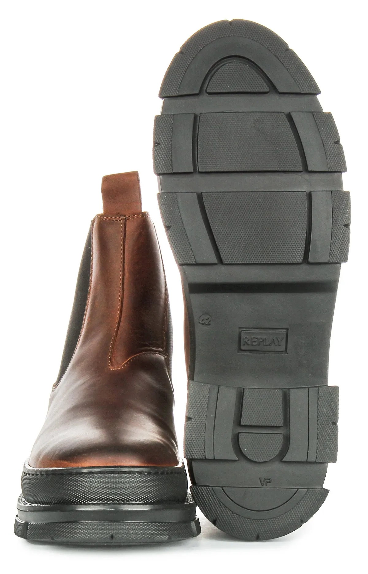 Performance Driven Replay Chelsea Boots Vega Lea In Tan For Men