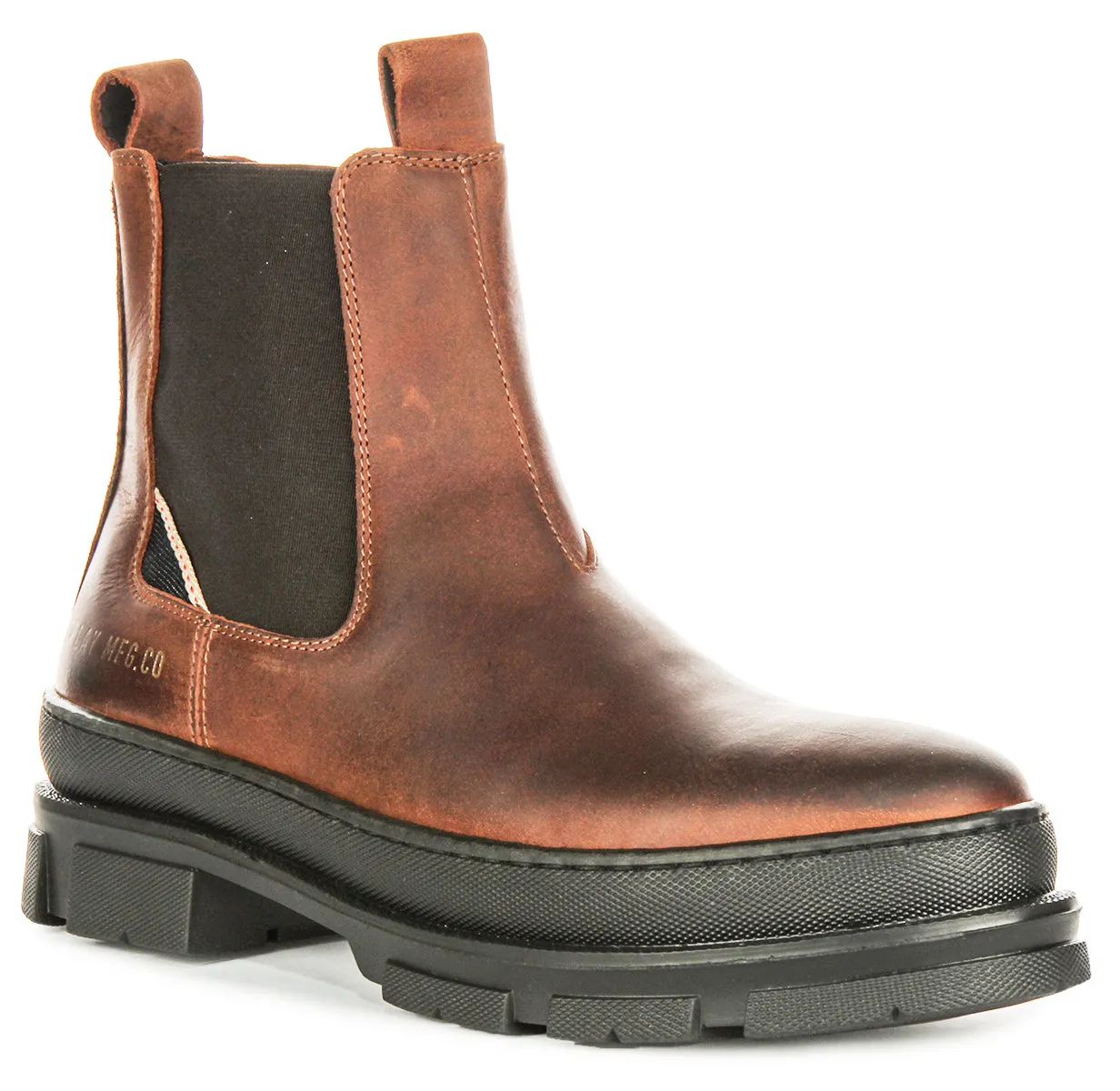 Impact zones correspond with anatomical foot structure Abrasion resistant Replay Chelsea Boots Vega Lea In Tan For Men