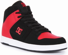 Soft Platform Dc Shoes Manteca 4 Hi In Black Red For Men
