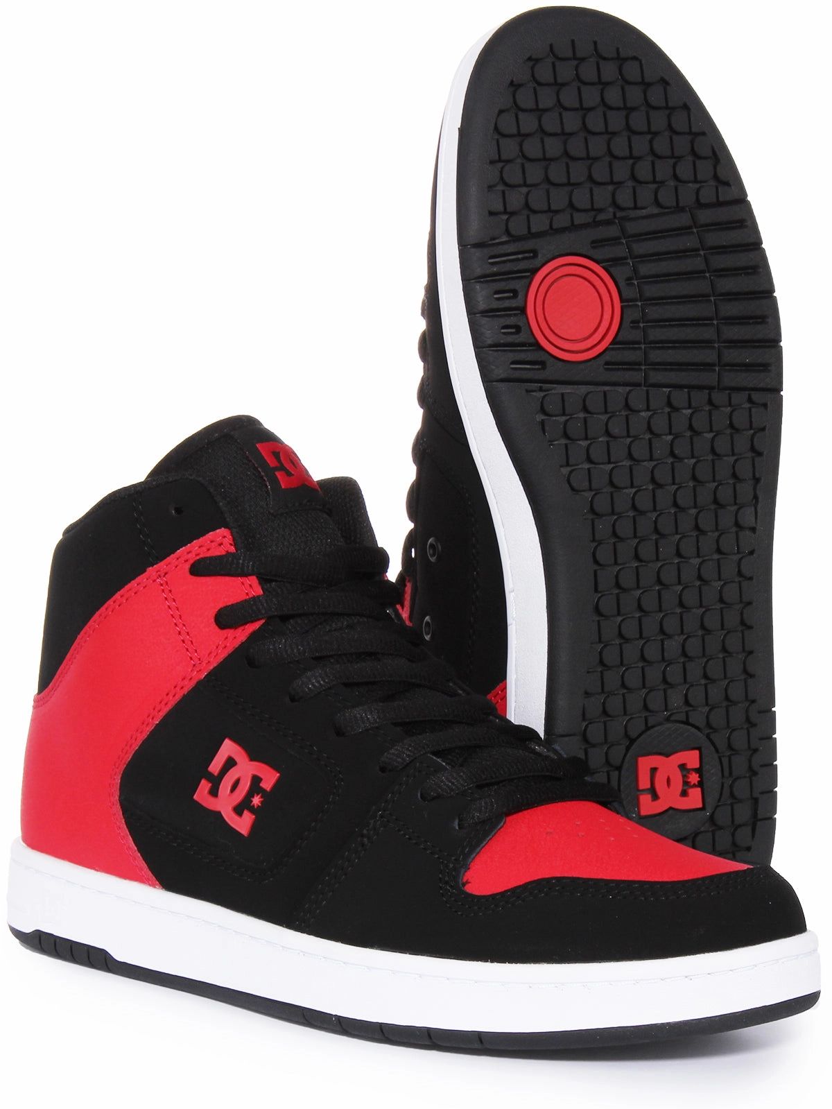 Performance Base Dc Shoes Manteca 4 Hi In Black Red For Men