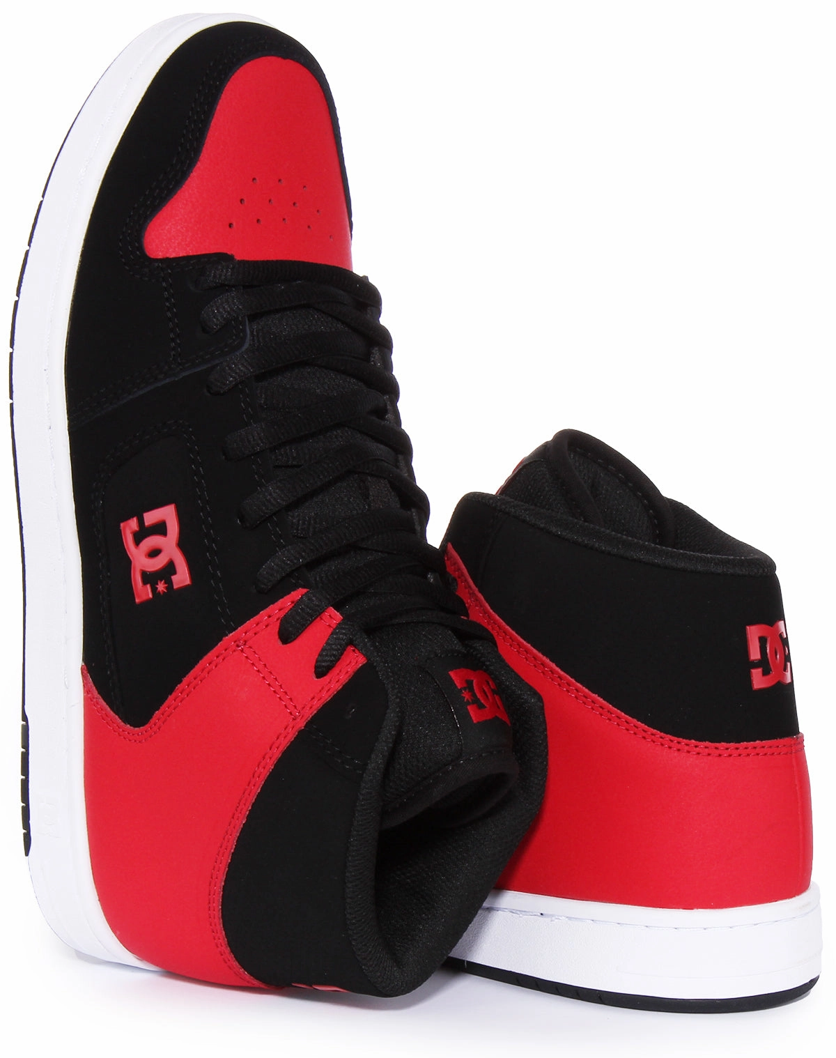 Performance Base Dc Shoes Manteca 4 Hi In Black Red For Men