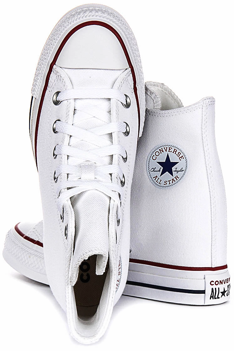 Performance Fit Converse All Star Wedge A11908C In White For Women
