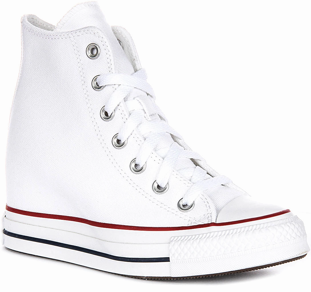 Converse All Star Wedge A11908C In White For Women Cross Town