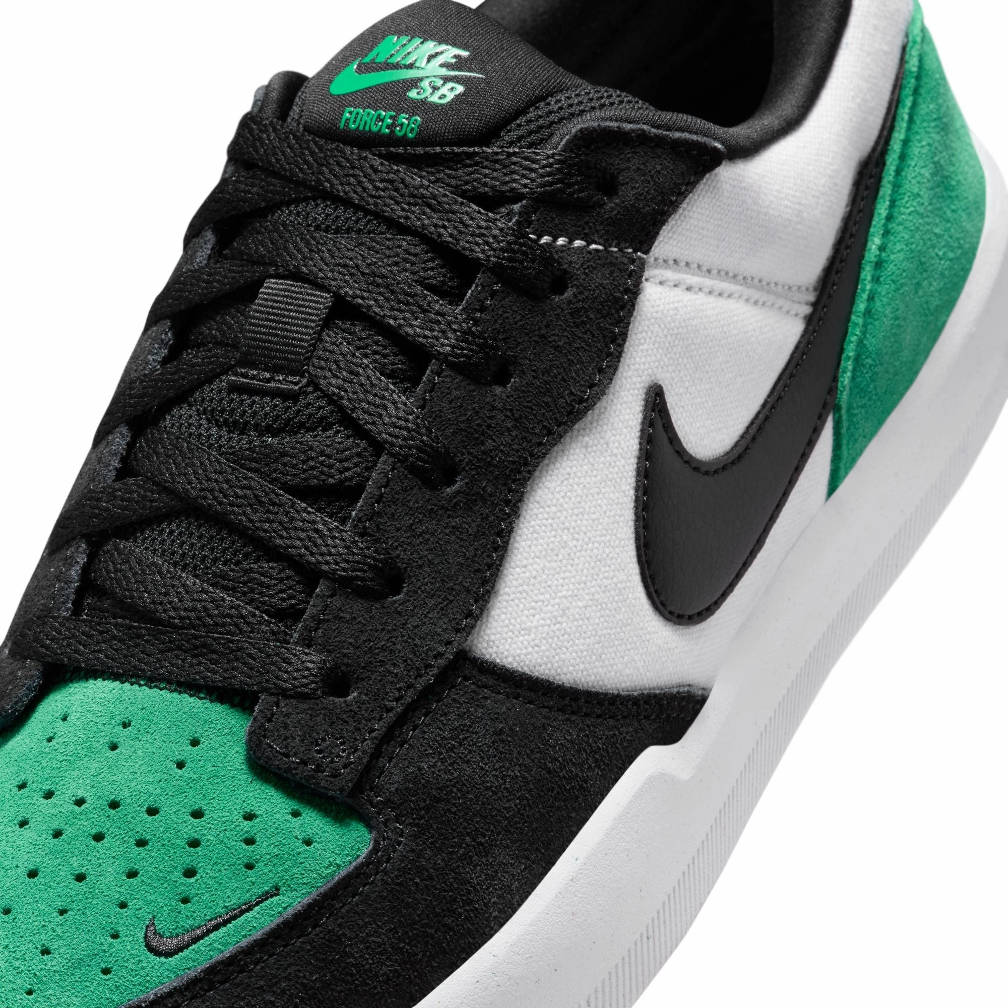 Performance Stability Nike SB Force 58 White/Black/Stadium Green