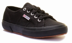 Upper mesh resists tearing under frequent wear Superga 2750 Cotu In Black Mono